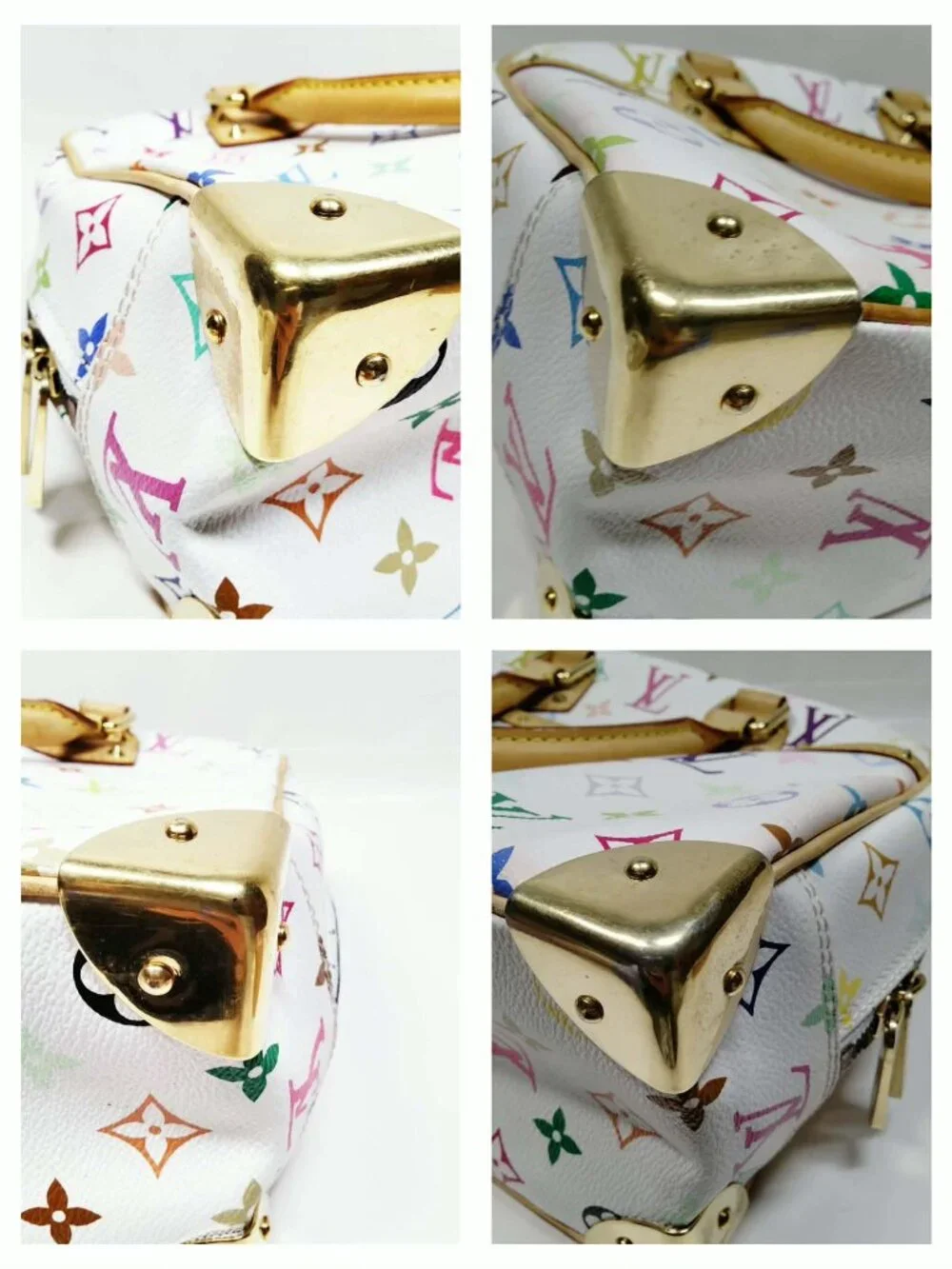 Authentic Louis Vuitton Trouville Multicolor Monogram Canvas Satchel Handbag - Picture 10 of 16